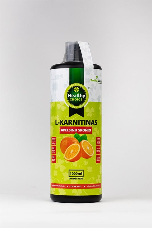 L-Karnitinas apelsinų skonio, 1000ml